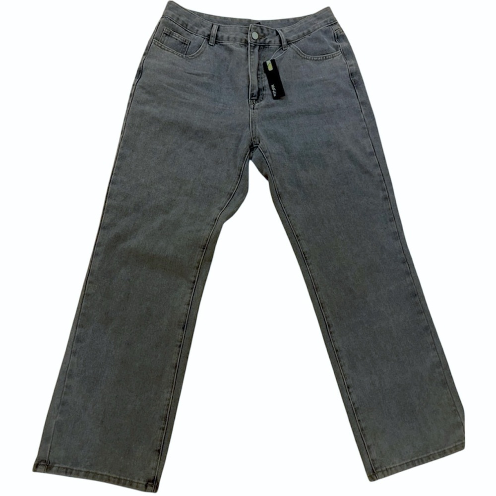 NWT High Rise Straight Leg Jeans Waist 33" Felix Denim